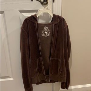 Brown zip up jacket